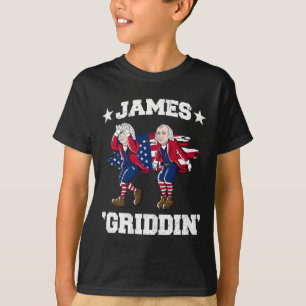 4th Of July James Madison Griddy James Griddin  T-Shirt