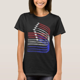 4th Of July Jet American Flag Patriotic Usa For Me T-Shirt