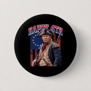 4th Of July Joe Biden God Save The Queen Stand Wit 6 Cm Round Badge