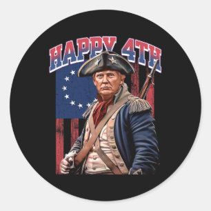 4th Of July Joe Biden God Save The Queen Stand Wit Classic Round Sticker