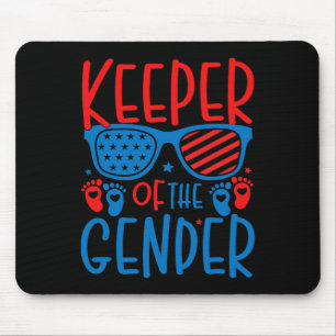 4th Of July Keeper Of The Gender Reveal Byby  Mouse Mat
