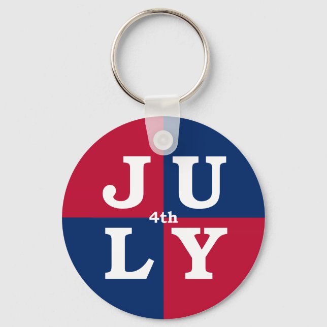 4th of July Key Ring (Front)