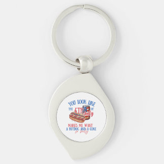 4th of July Key Ring