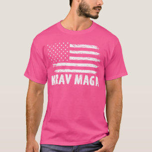 4Th Of July Krav Maga Fighter Gift Patriotic Krav T-Shirt