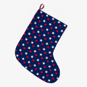 4th of July Large Christmas Stocking