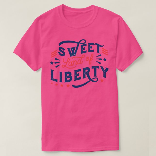 4th Of July Liberty Quote T-Shirt (Design Front)