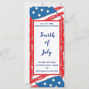 4th of July Light up the Sky Party Invitation
