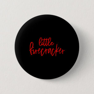4th Of July Little Firecracker Patriotic Usa Toddl 6 Cm Round Badge