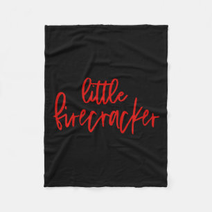 4th Of July Little Firecracker Patriotic Usa Toddl Fleece Blanket
