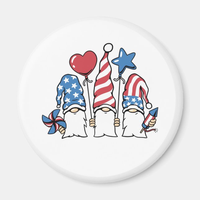4th of July Magnet (Front)