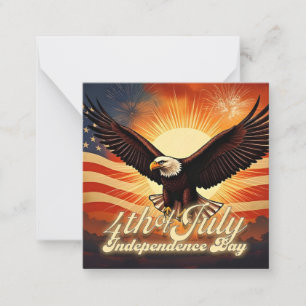 4th of July – Majestic Eagle & Fireworks Tribute🦅 Card