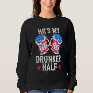 4th Of July Matching Couple Shirts Hes Is My Drunk