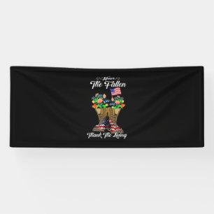 4th Of July Memorial Day Veteran Honour Banner
