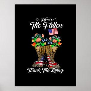 4th Of July Memorial Day Veteran Honour Poster