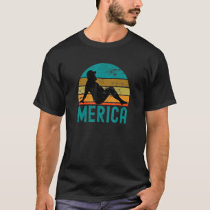 4th Of July Merica Fat Party Drinking Adult Joke 6 T-Shirt