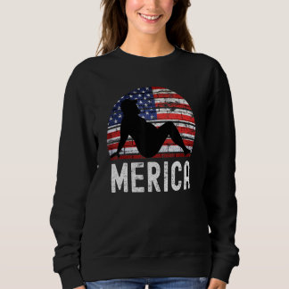 4th Of July Merica Fat Party Drinking Adult Joke Sweatshirt