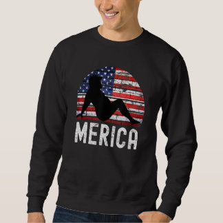 4th Of July Merica Fat Party Drinking Adult Joke Sweatshirt