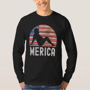 4th Of July Merica Fat Party  Drinking Adult Joke T-Shirt