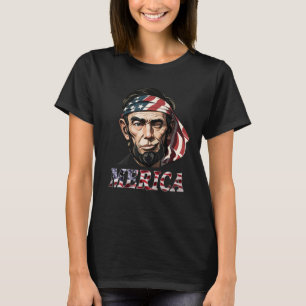 4th Of July Merica Patriotic Abraham Lincoln T-Shirt