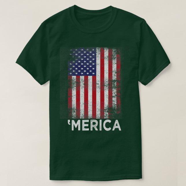 4th of july Merica T-Shirt (Design Front)