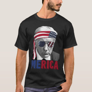 4th Of July merica Trump American Flag Usa T-Shirt