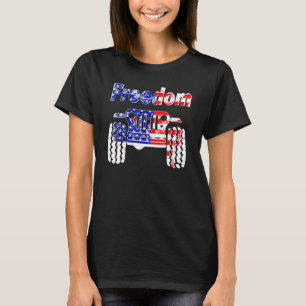 4th Of July Mud Ride UTV SXS Offroad Freedom Racer T-Shirt