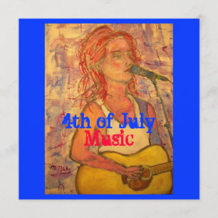 4th of July Music Card