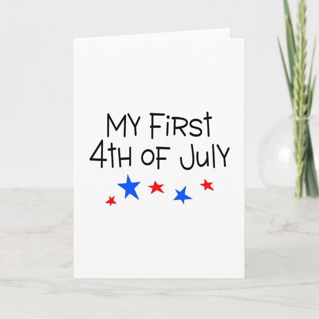 4th of July My First 4th of July (Stars) Card (Front)