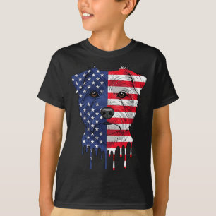 4th Of July Norfolk Terrier Dog Aaamerican Flag T-Shirt