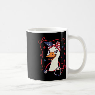 4th Of July Nurse Life Nursing Silly Goose Indepen Coffee Mug