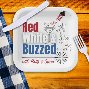 4th of July or Memorial Day Paper Plate