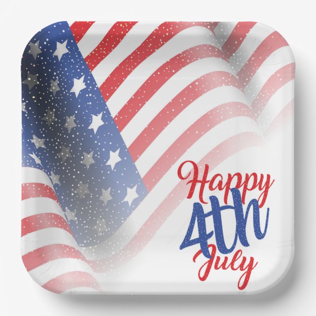 4th of July Paper Plate (Front)