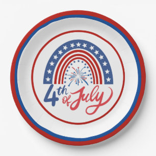 4th of July Paper Plate