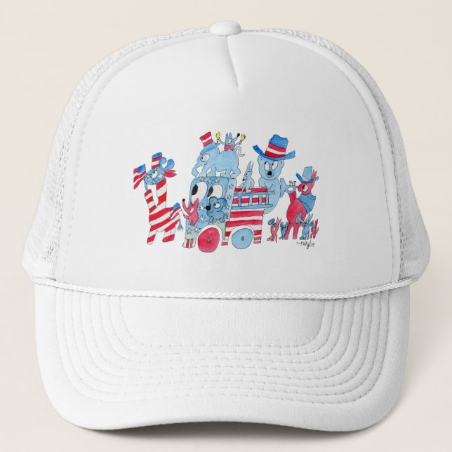 4th of July Parade Trucker Hat (Front)