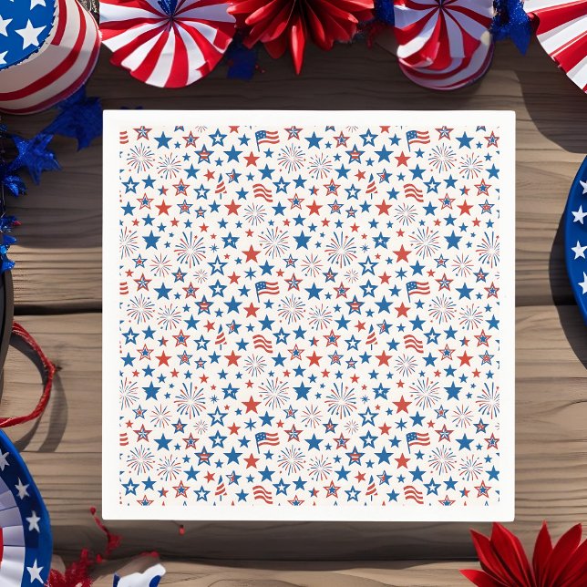 4th of July Party Cups Napkin (Creator Uploaded)