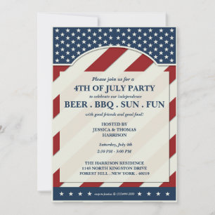 4th of July Party Invitation