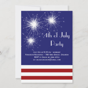 4th of July Party Invitation
