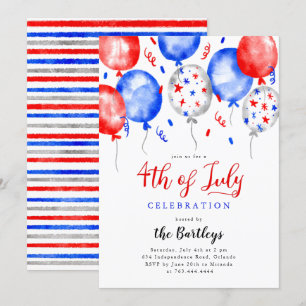 4th of July Party Invitation