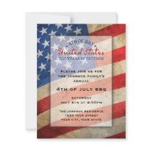 4th of July Party Invitation USA 250 Years