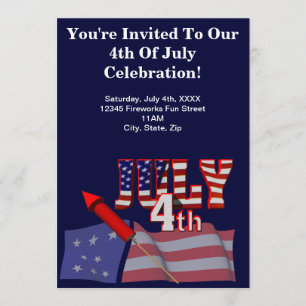 4th of July Party Invitations