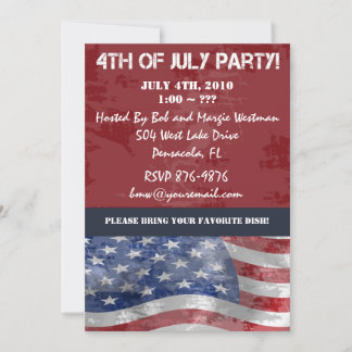 4th of July Party Invitations