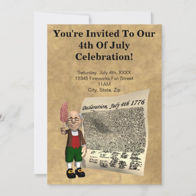 4th of July Party Invitations (Front)