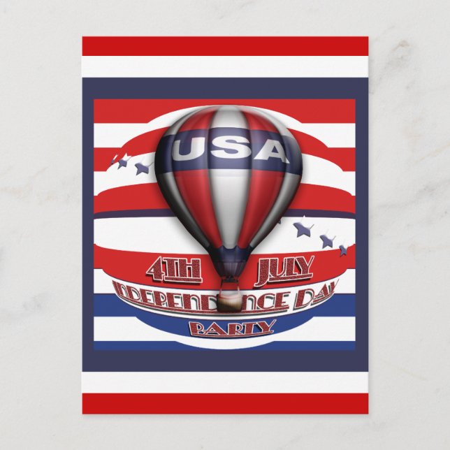 4th of July party invitations (Front)