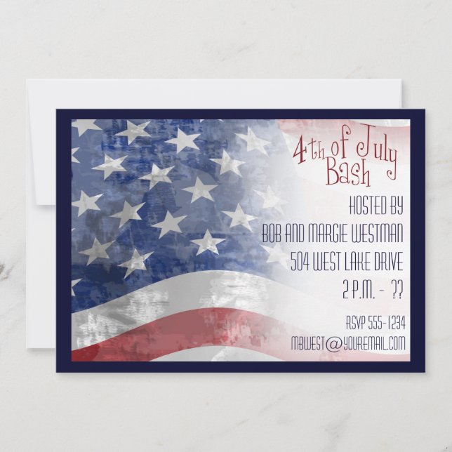 4th of July Party Invitations (Front)