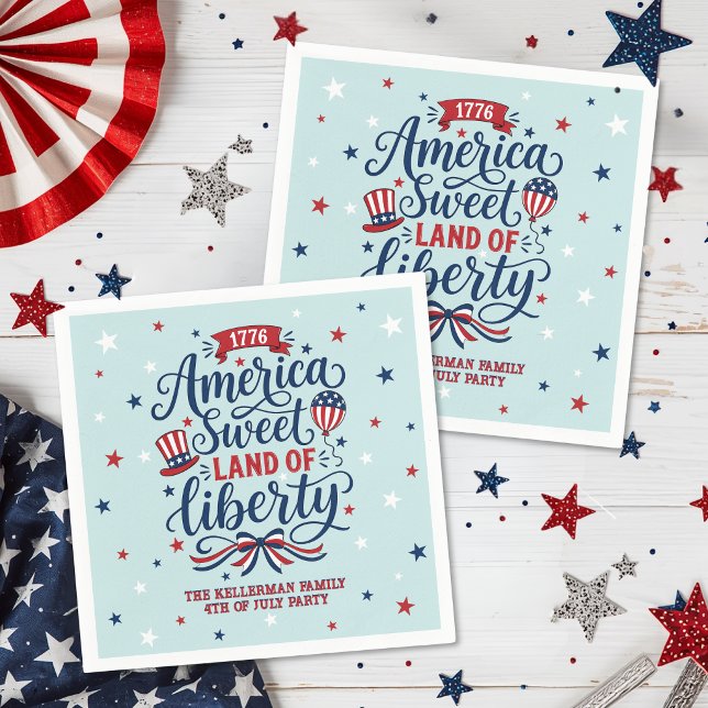 4th Of July Party Napkin (4th Of July Party Napkins)