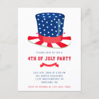 4th of July Party Patriotic BBQ Red White Blue