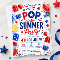 4th of July Party Pop Summer BBQ Independence Day