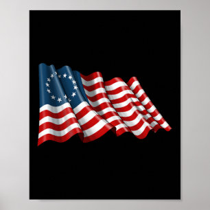 4th Of July Patriotic 13 Colonies  Poster