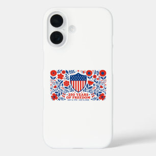 4th of July Patriotic 250th Anniversary 250 Years  iPhone 16 Case