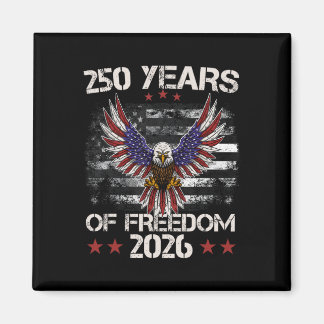 4th Of July Patriotic 250th Anniversary 250 Years Magnet